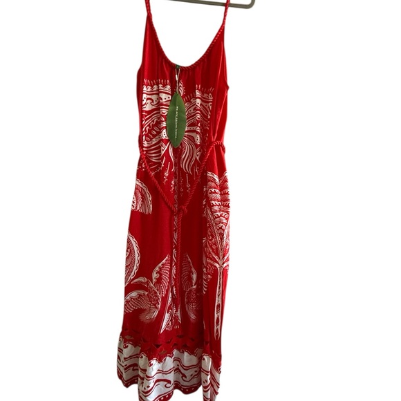 NWT Farm Rio “Majestic Coconut Tree” Red Maxi Dress in size XL 🌴❤️ - Picture 4 of 8